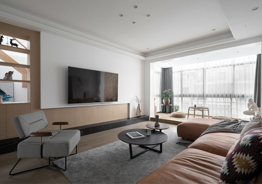 临海紫藤别院200方顶楼公寓全包现代日式风格案例赏析