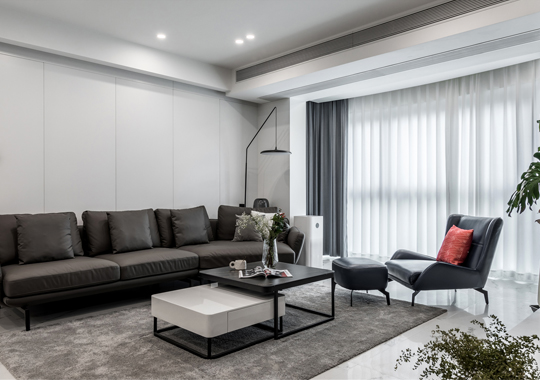 三江名苑130方全包公寓现代简约风格设计案例赏析