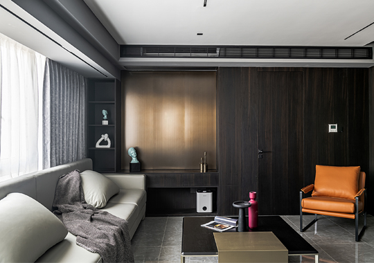 滨江江南之星121方半包公寓现代风格装修案例赏析